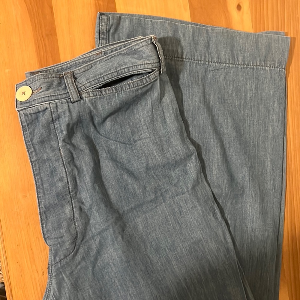 Jesse Kamm Chambray Sailor Pants